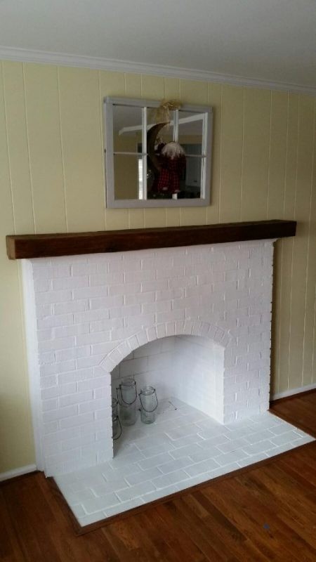 unique dark wood mantel