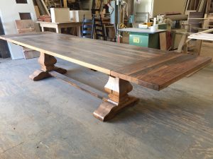 Custom-made tables from Shenandoah Kitchen and Home