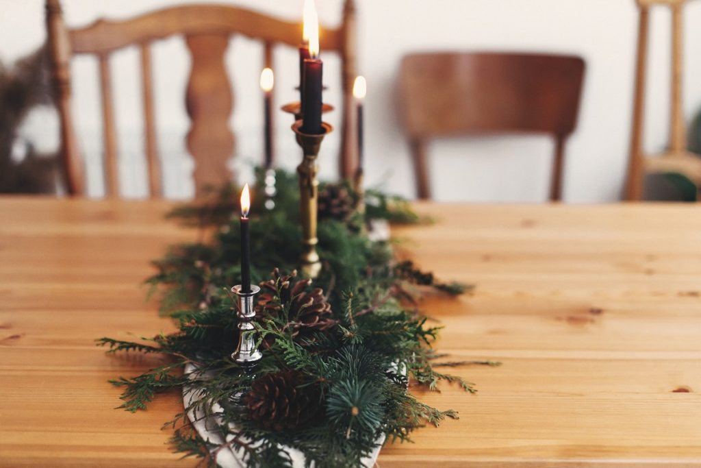 Reclaimed wood farm table