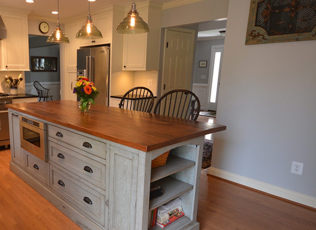 farmhouse custom kitchen island